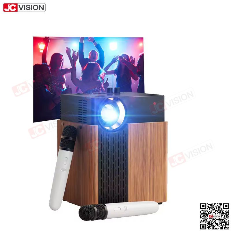 پروژکتور DLP هوشمند Jcvision، مهمانی خانگی در فضای باز، اتاق کارائوکه، پروژکتور LED 1080P