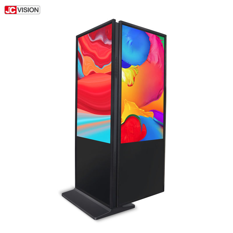 50000 ساعت صفحه نمایش های دیجیتال داخلی، کیوسک سیگنال های دیجیتال دو طرفه 32" 43"
