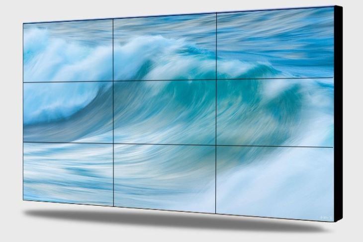 5ms 500cd / m2 صفحه نمایش دیواری ویدئویی LCD 4K HD 3x3 دیواری ویدئویی نشانه های دیجیتال