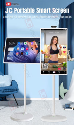 JCVISION قابل حمل 24 اینچ قابل چرخش HD صفحه نمایش لمسی IPS صفحه نمایش هوشمند