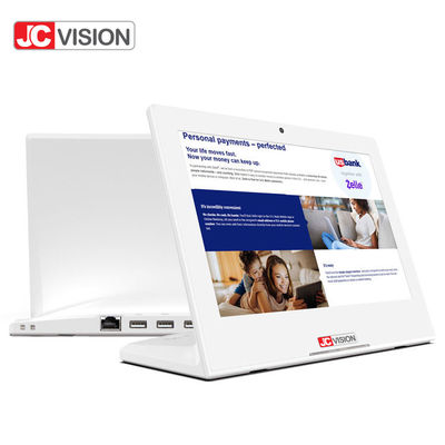 JCVISION شکل L 10.1 اینچ نمایش تبلیغاتی صفحه نمایش بازخورد تبلت اندروید