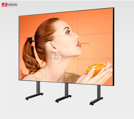0.88mm بیزل ال سی دی ویدئو دیوار صفحه نمایش 500cd / m2 Jcvision 55 اینچ 6.77M رنگ
